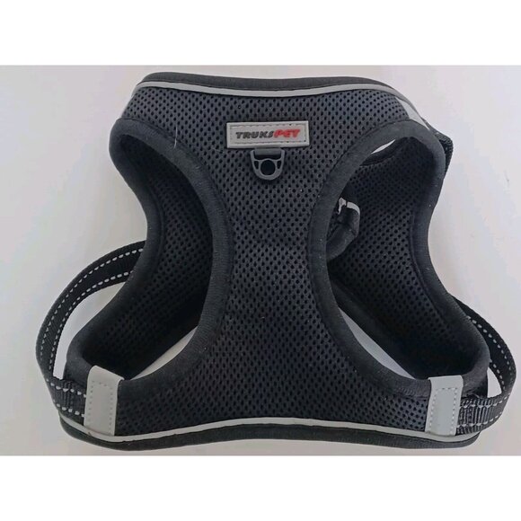TRUKSPET Breathable Adjustable Small Dog Harness, Soft - Size Large Black - Picture 1 of 16